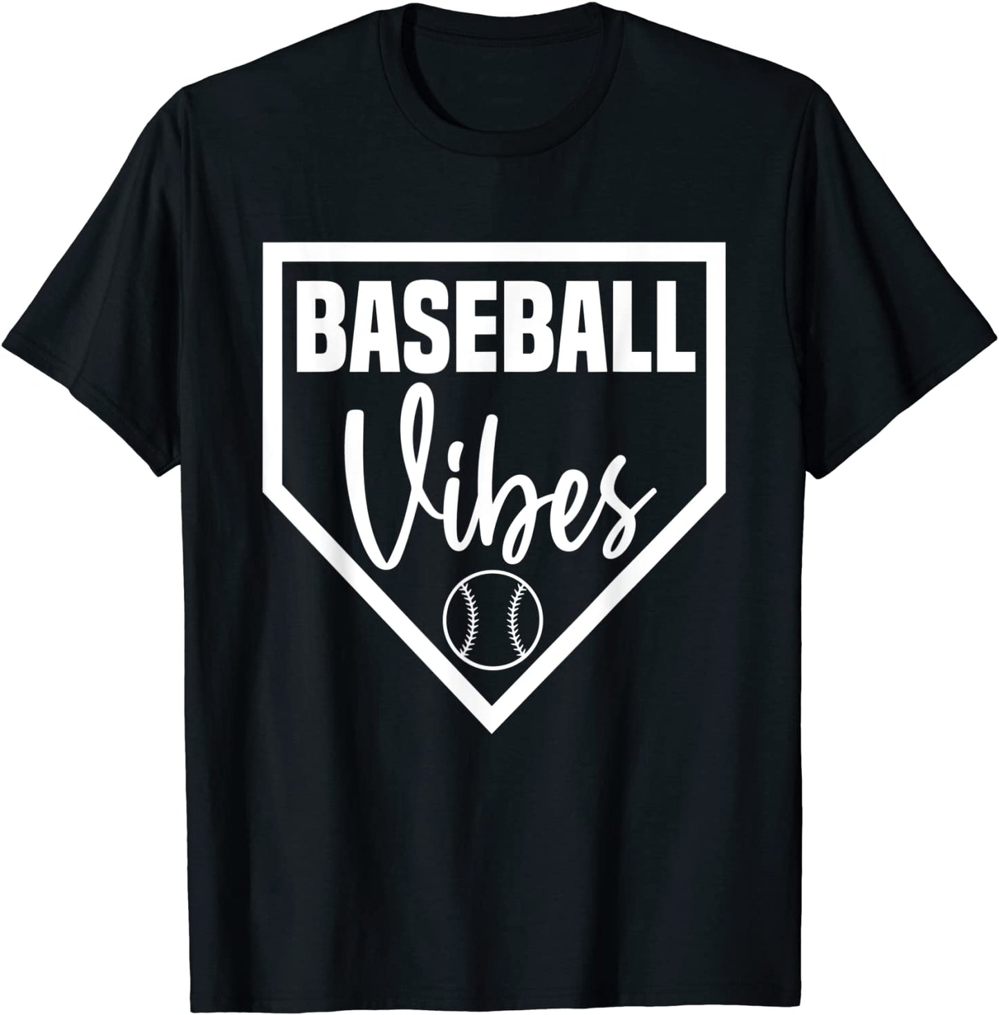 Baseball Inspired Vibes Dirt Sports Mom Distressed Pitch T-Shirt