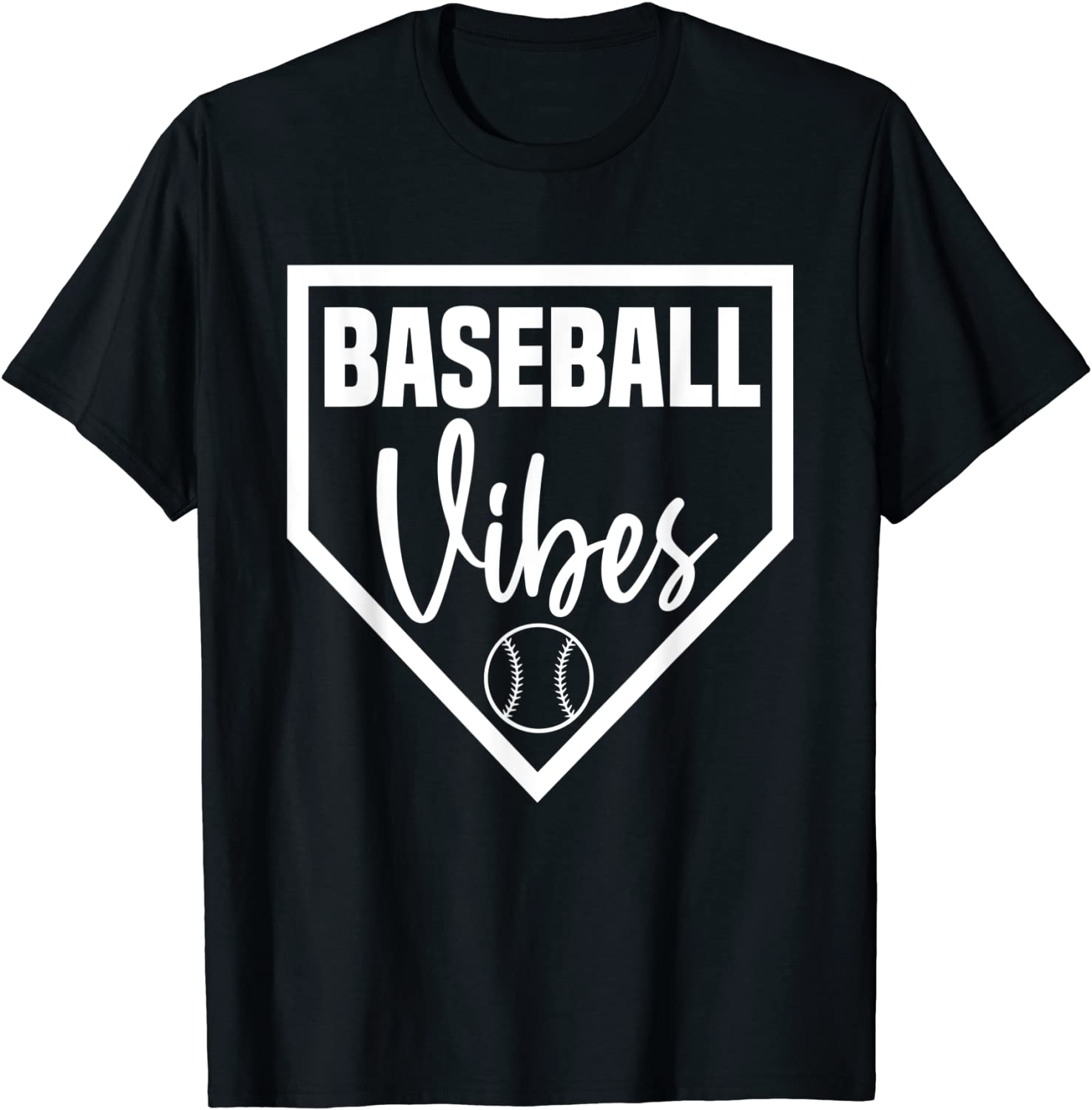Baseball Inspired Vibes Dirt Sports Mom Distressed Pitch T-Shirt