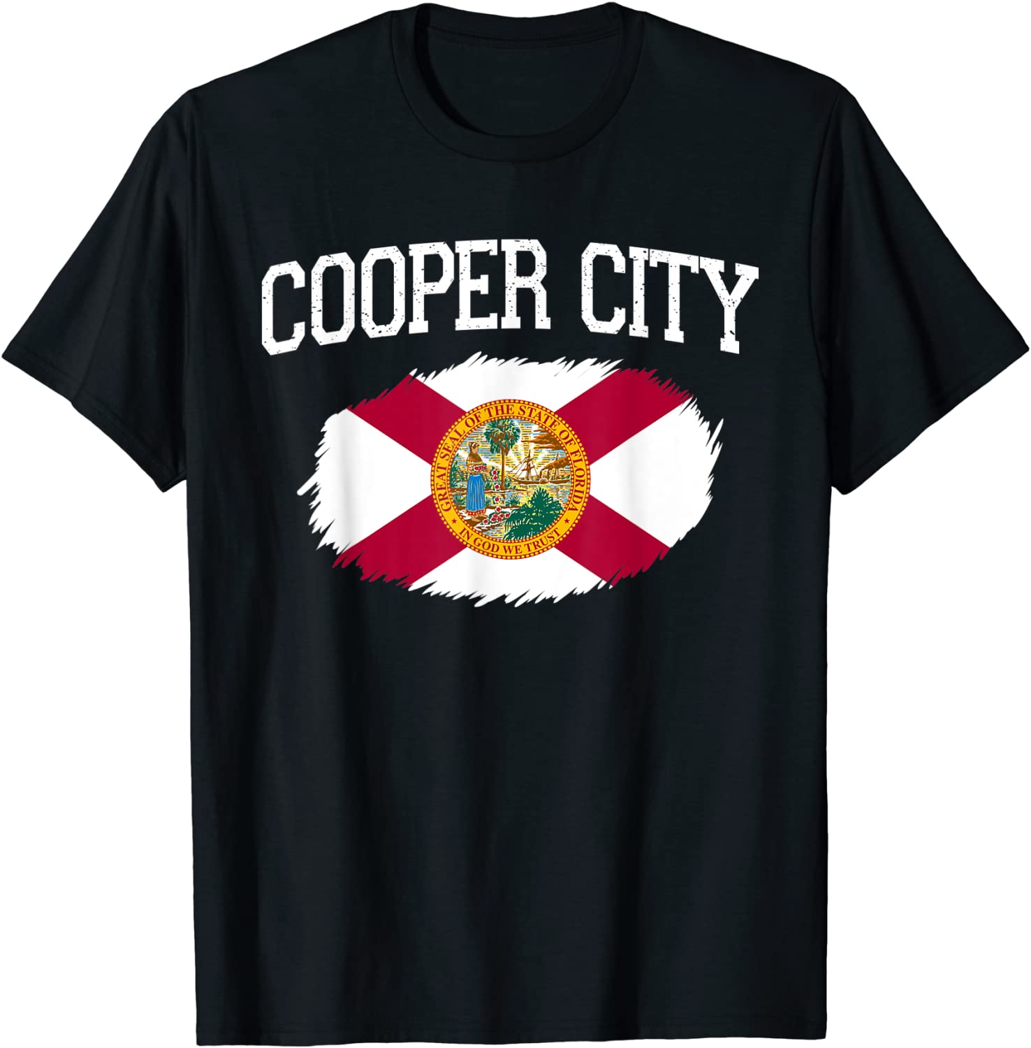 COOPER CITY FL FLORIDA Flag Vintage USA Sports Men Women T-Shirt