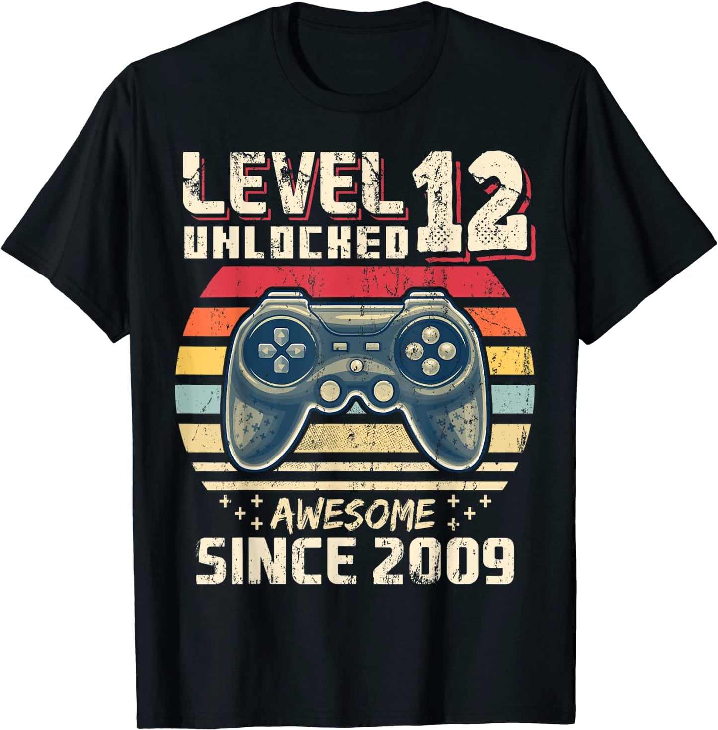 Level 12 Unlocked Awesome 2009 Video Game 12th Birthday Gift T-Shirt