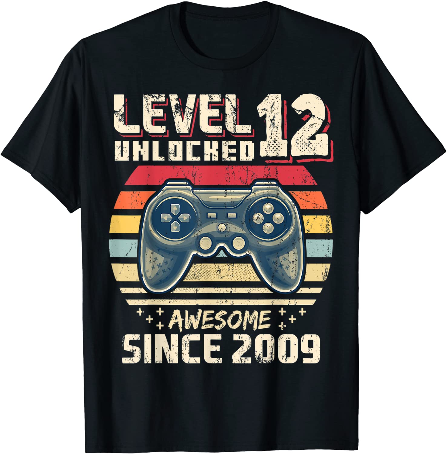 Level 12 Unlocked Awesome 2009 Video Game 12th Birthday Gift T-Shirt