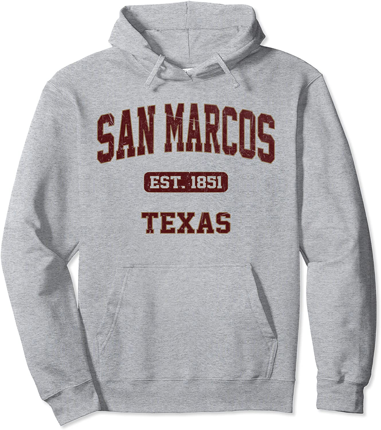 San Marcos Texas State TX vintage University College Style Pullover Hoodie