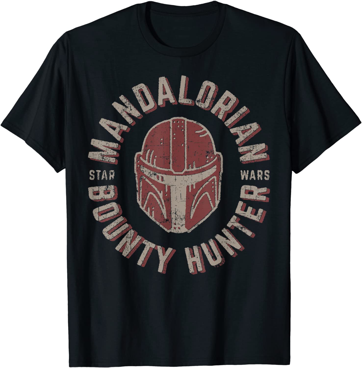 Star Wars The Mandalorian Bounty Hunter Wrap Around Logo T-Shirt