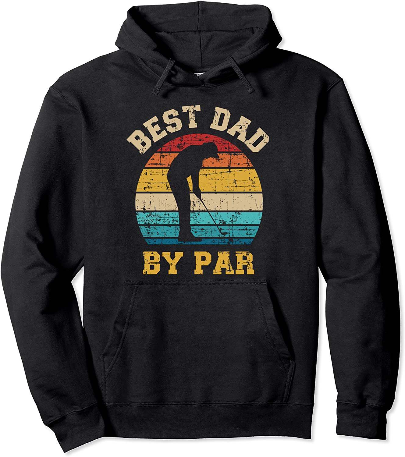Best dad by par gift for golfer daddy fathers day Pullover Hoodie