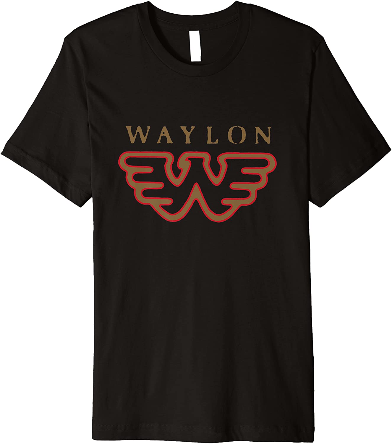 Waylon Jennings - Official Merchandise - Flying W Logo Premium T-Shirt
