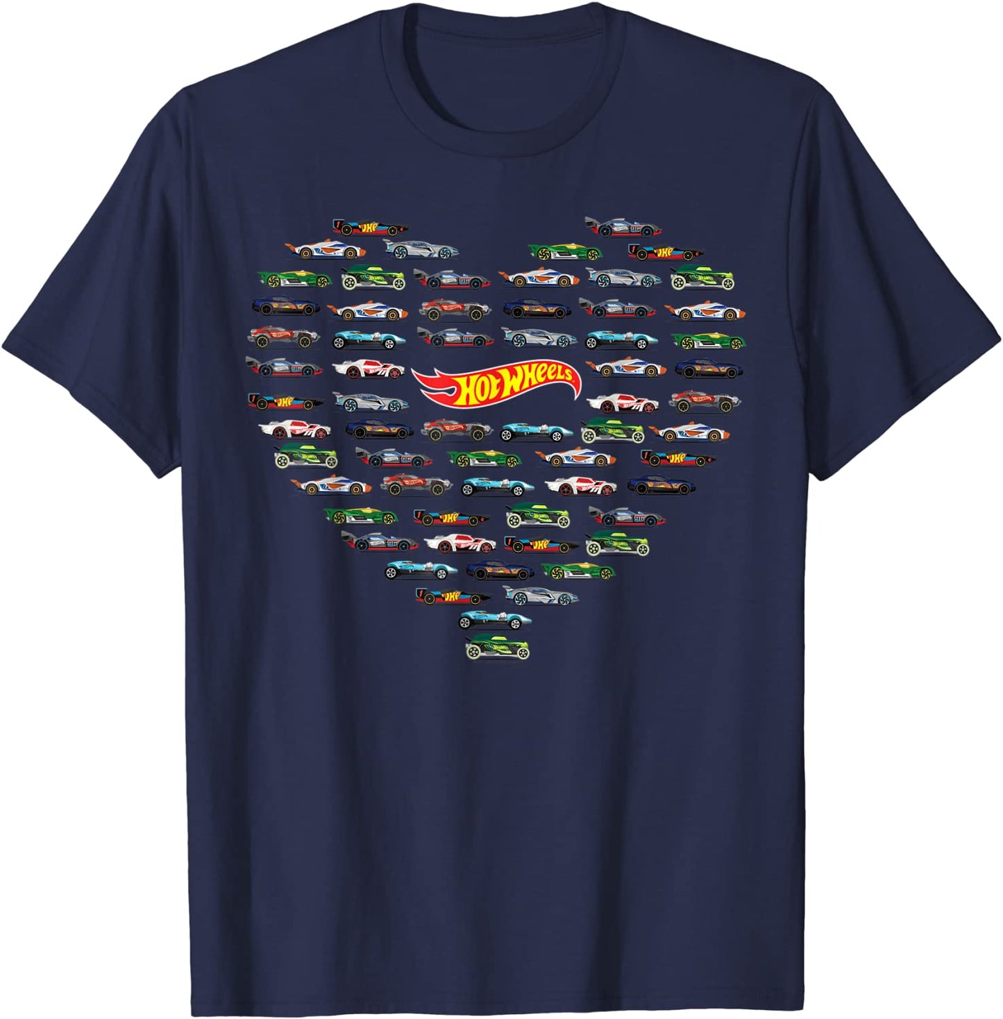 Hot Wheel Valentines Heart Shape T-Shirt
