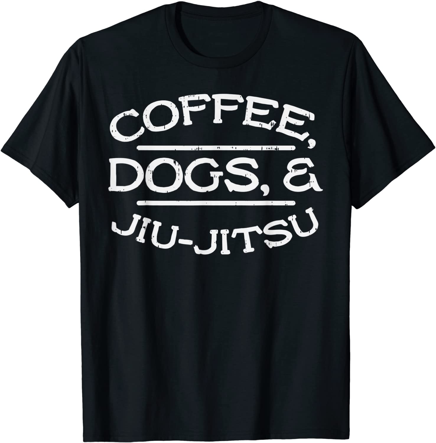 Coffee Dogs Jiu Jitsu BJJ Sports Brazilian Martial Arts Gift T-Shirt