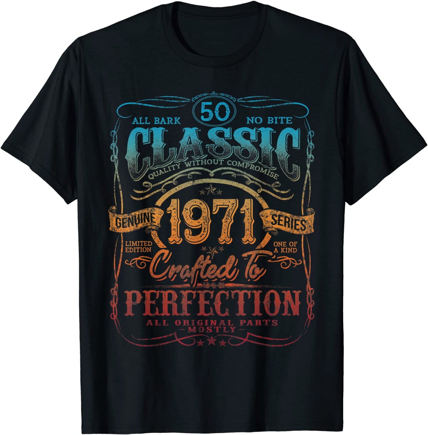 Vintage 1971 Limited Edition Gift 50 years old 50th Birthday T-Shirt
