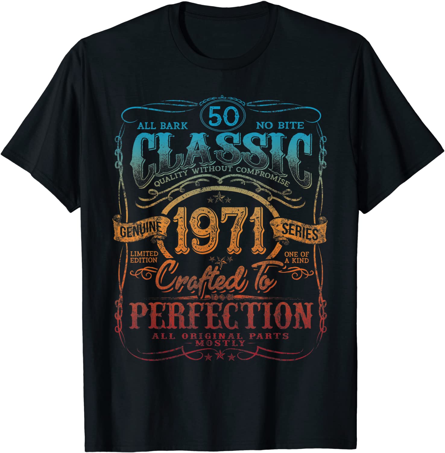 Vintage 1971 Limited Edition Gift 50 years old 50th Birthday T-Shirt