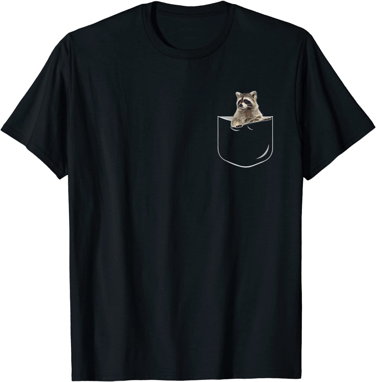 Pocket Raccoon Shirt Funny Raccoon In Pocket Gift Tshirt