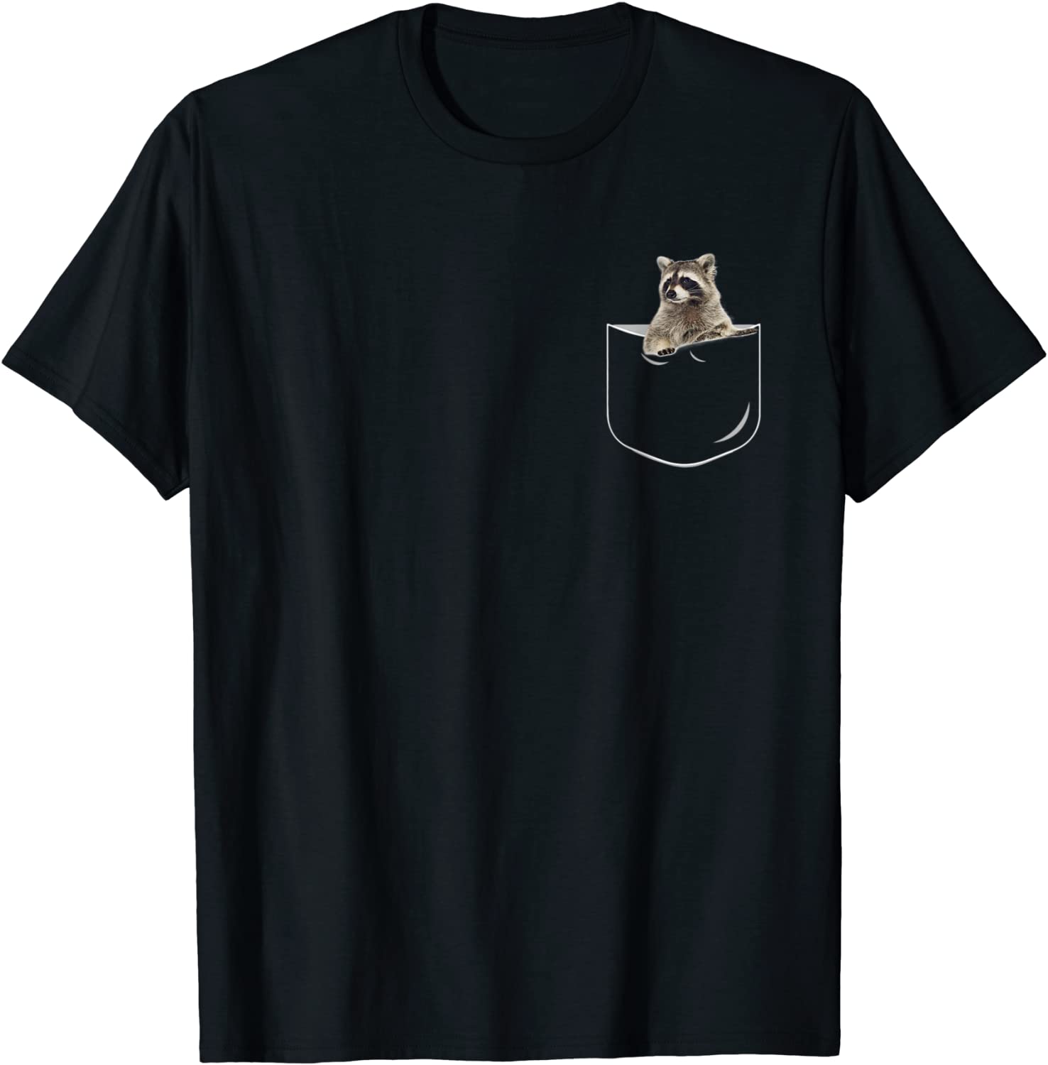Pocket Raccoon Shirt Funny Raccoon In Pocket Gift Tshirt