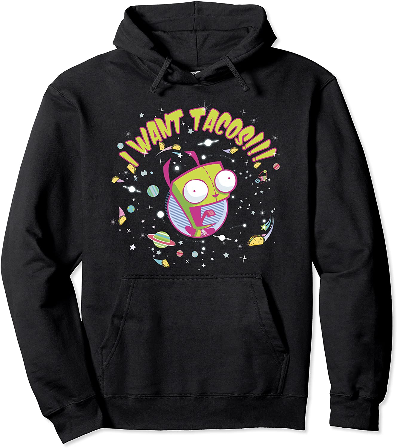 Nickelodeon Invader Zim GIR Wants Tacos Pullover Hoodie