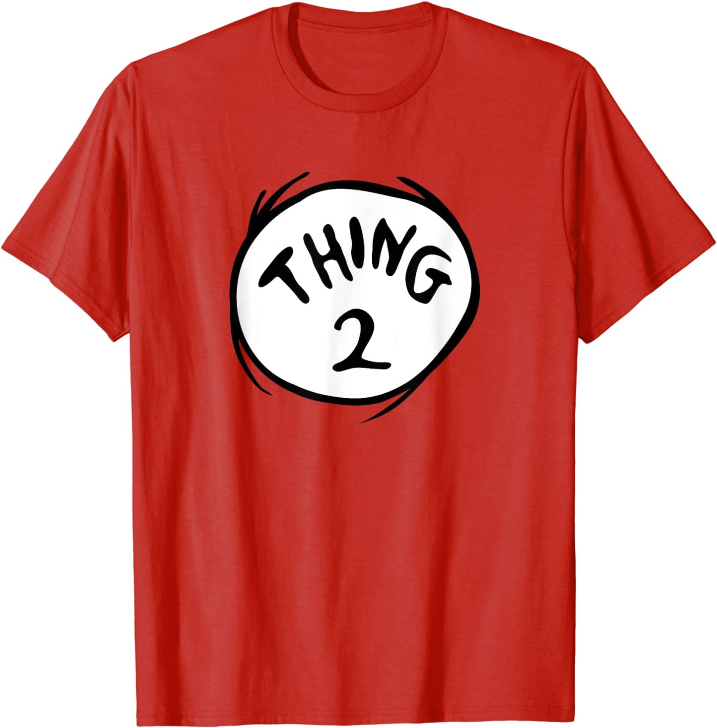 Dr Seuss Thing 2 Emblem RED T-shirt T-Shirt