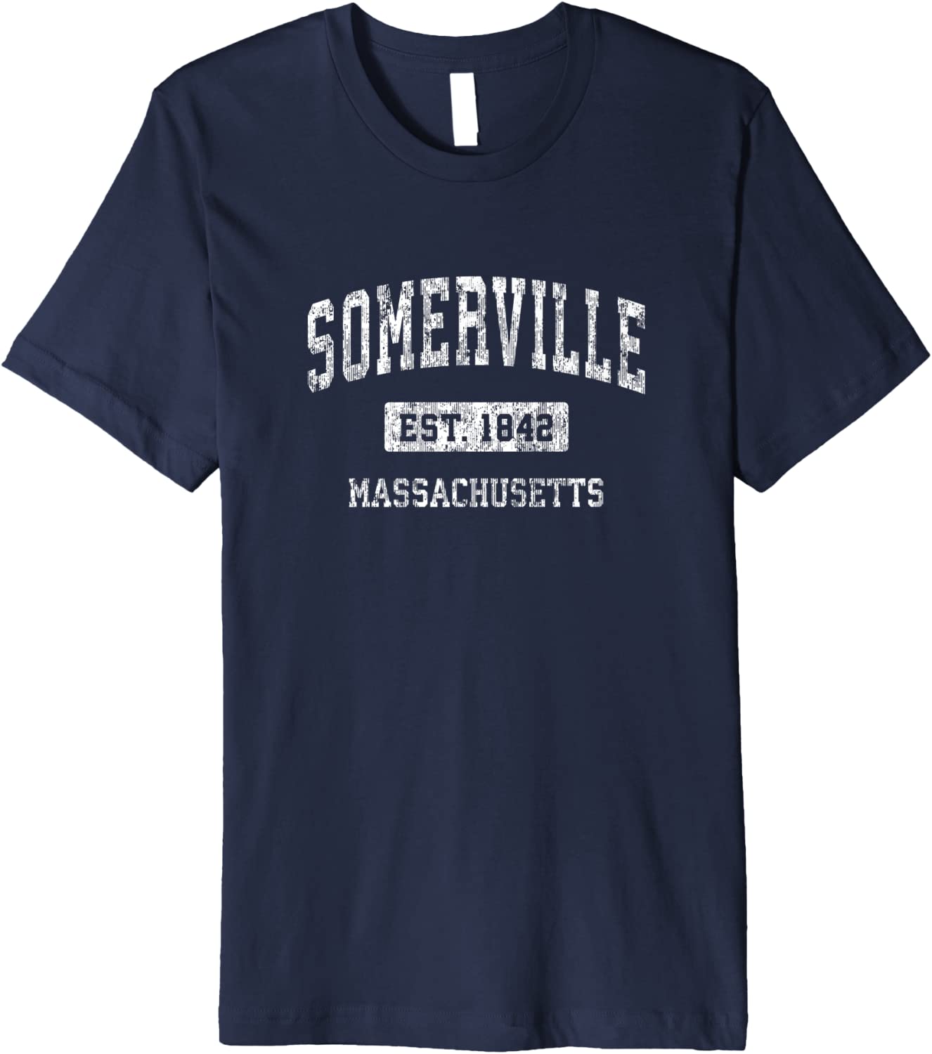 Mens Somerville Massachusetts MA Vintage Sports Established Desig Premium T-Shirt