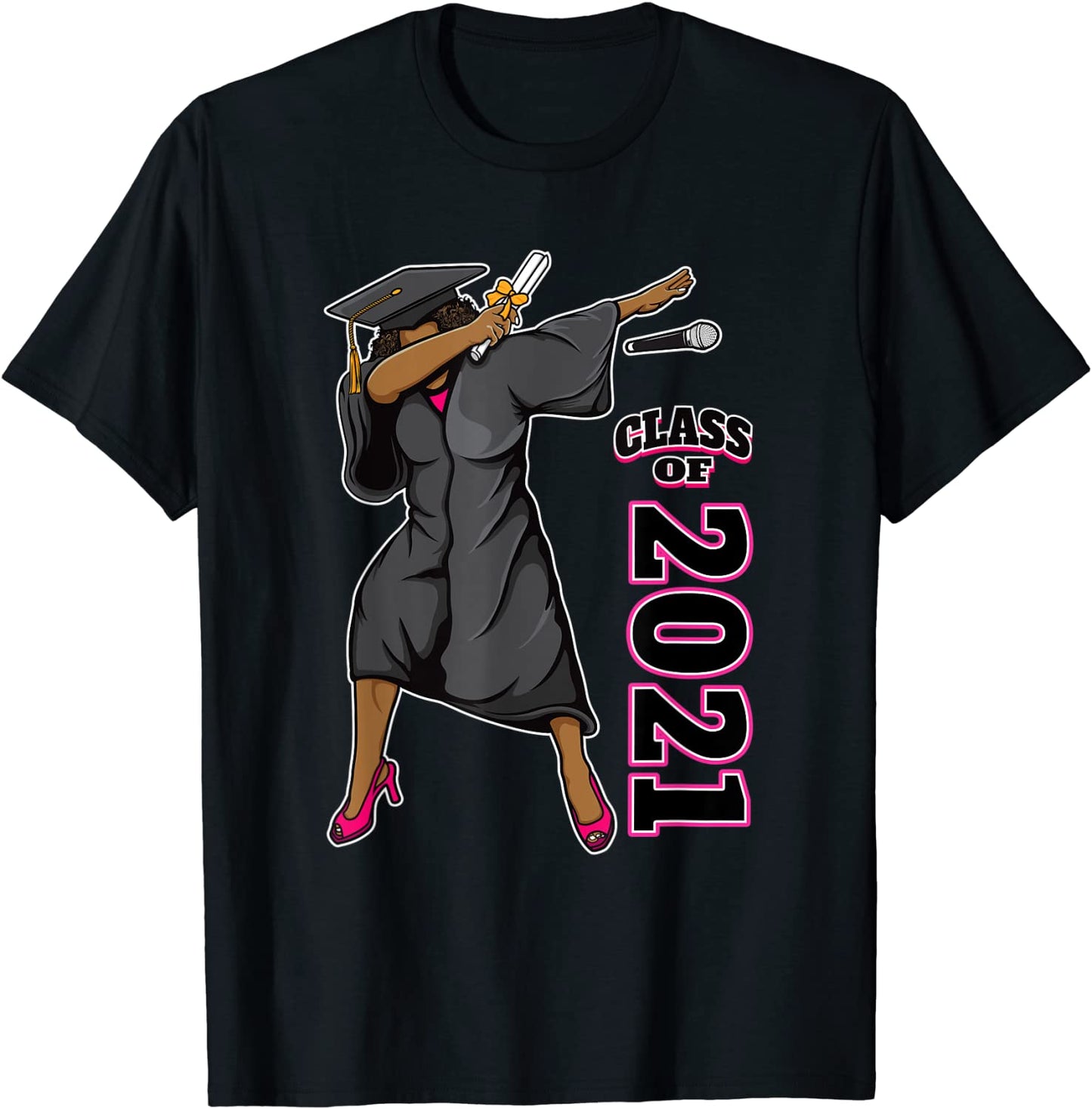 Seniors Class of 2021 Graduation Gifts for Her Dabbing Queen T-Shirt