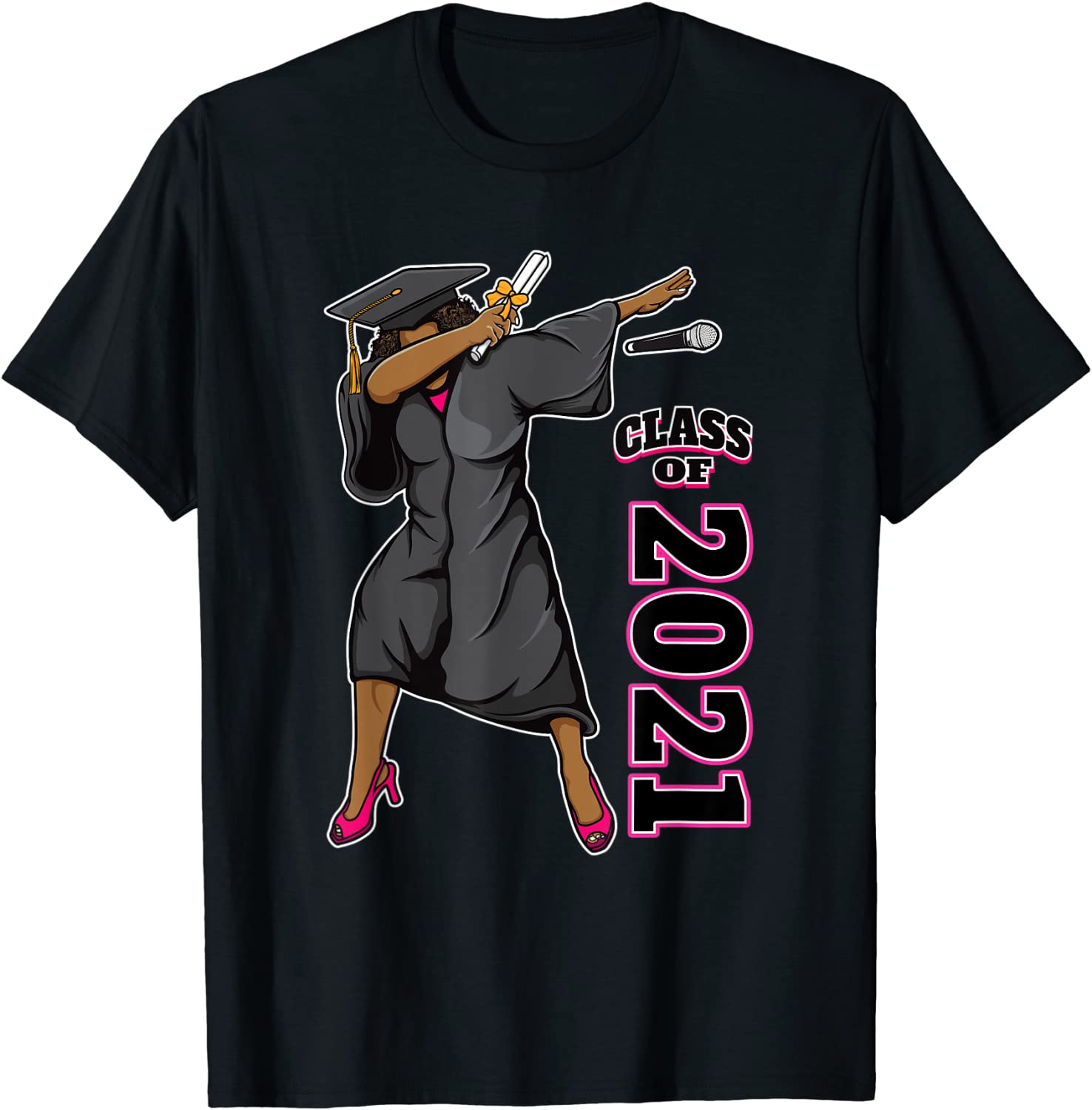 Seniors Class of 2021 Graduation Gifts for Her Dabbing Queen T-Shirt