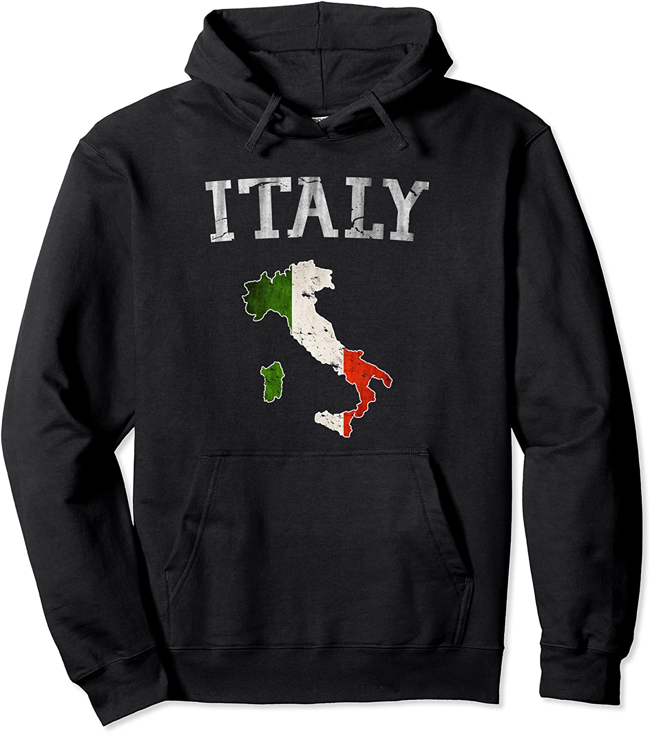 Vintage Italia Italy Italian Flag Proud Gift Pullover Hoodie