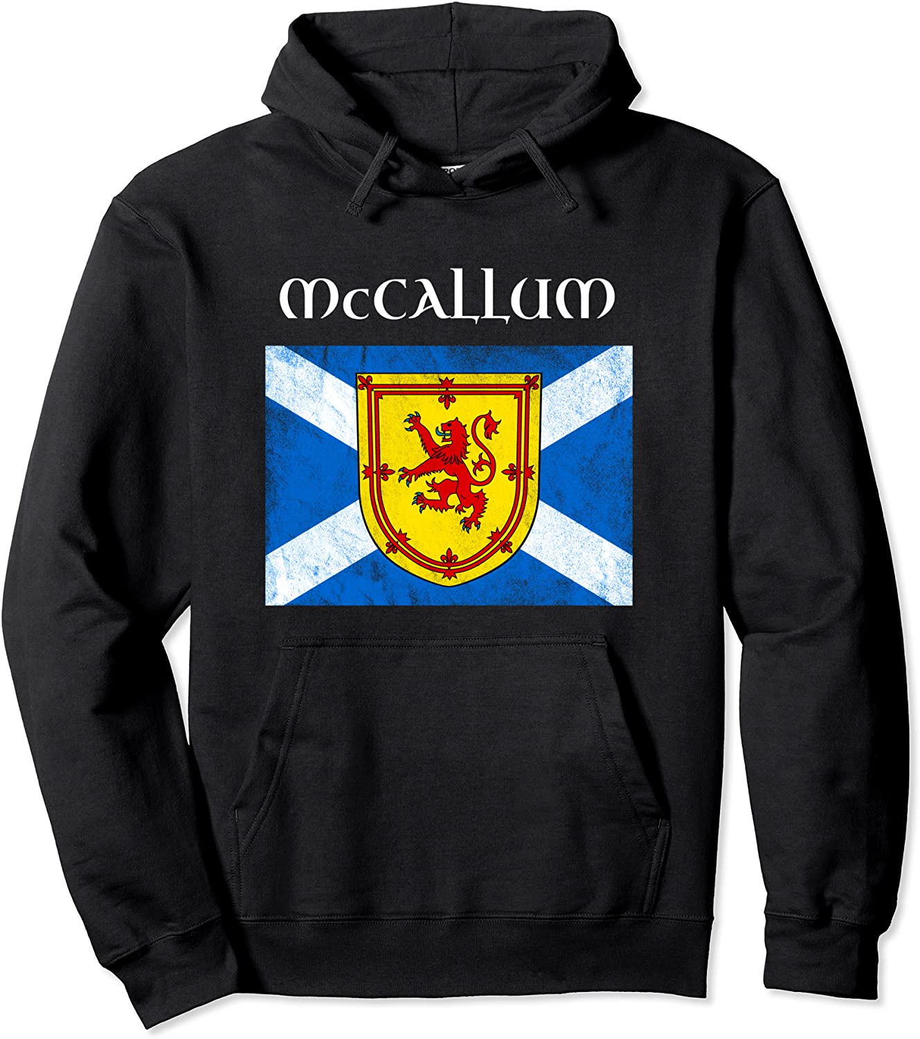 McCallum Scottish Clan Name Hoodie Scotland Flag
