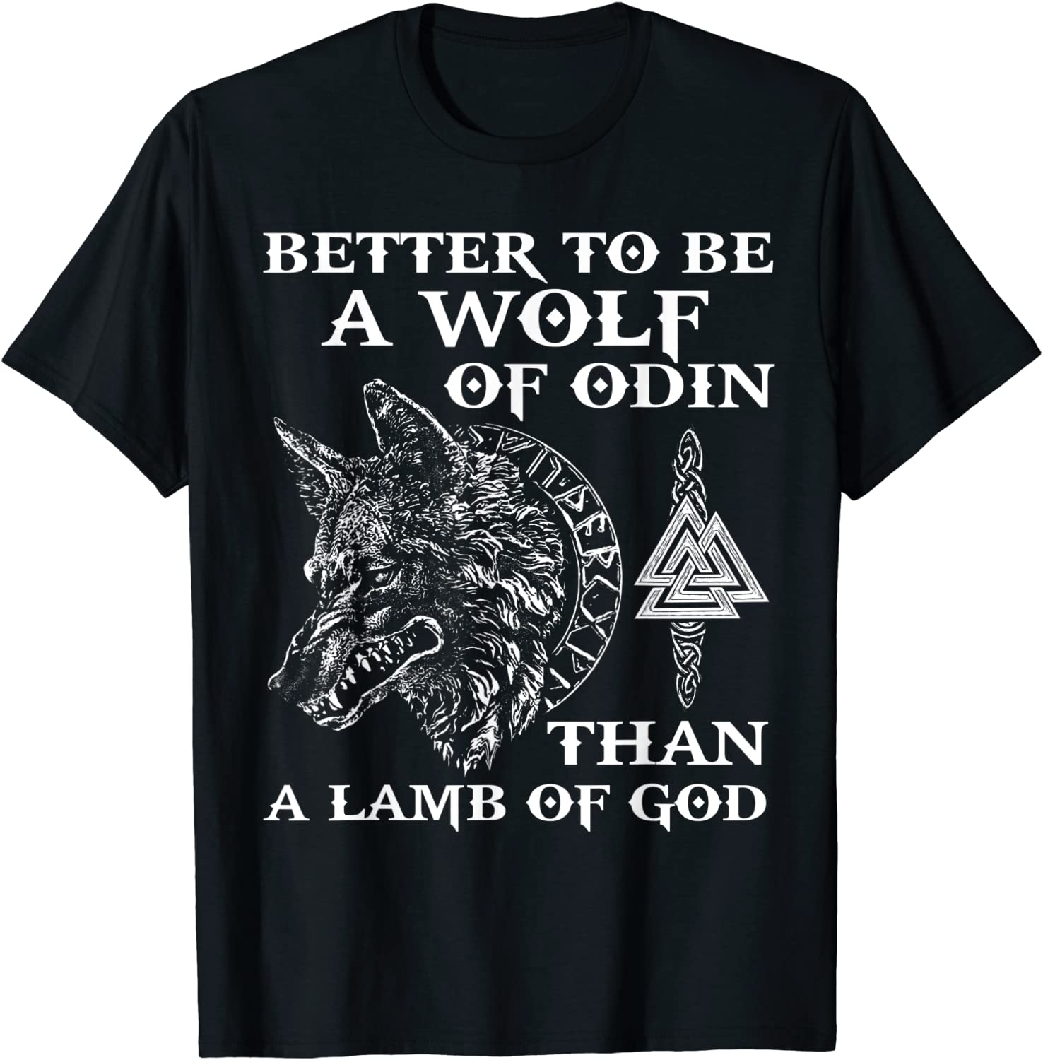 VIKINGS RISE - WOLF OF ODIN - NORSE MYTHOLOGY T-Shirt Gift
