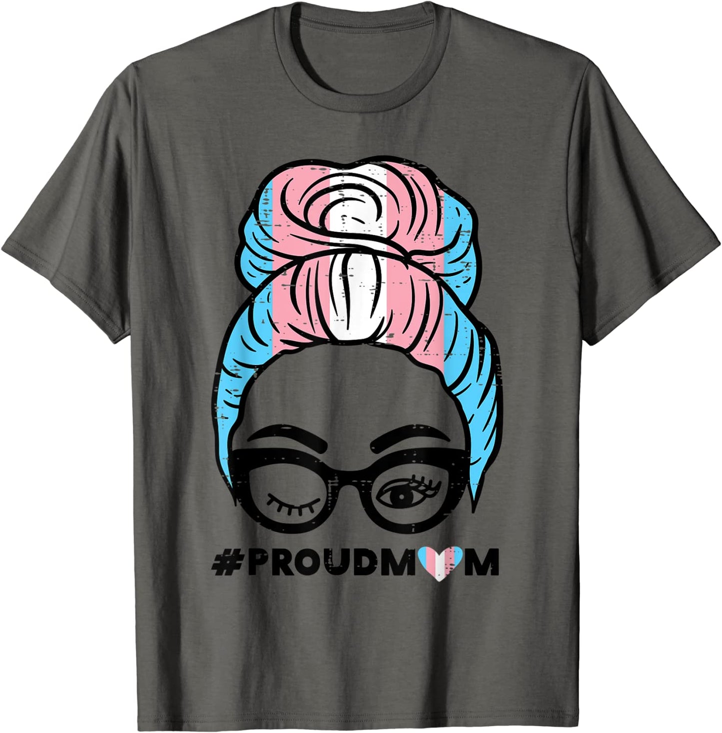 Proud Transgender Mom Transsexual Trans Pride Flag T-Shirt