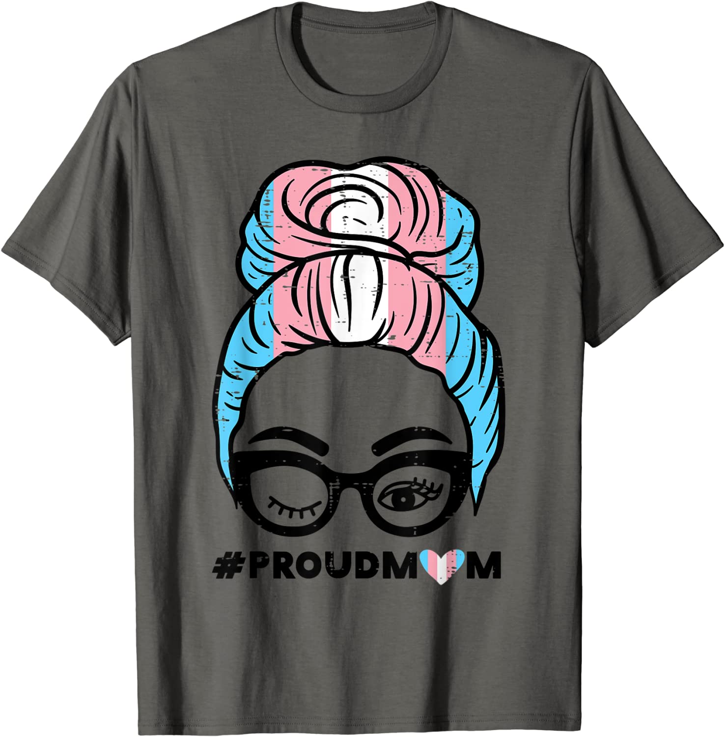Proud Transgender Mom Transsexual Trans Pride Flag T-Shirt