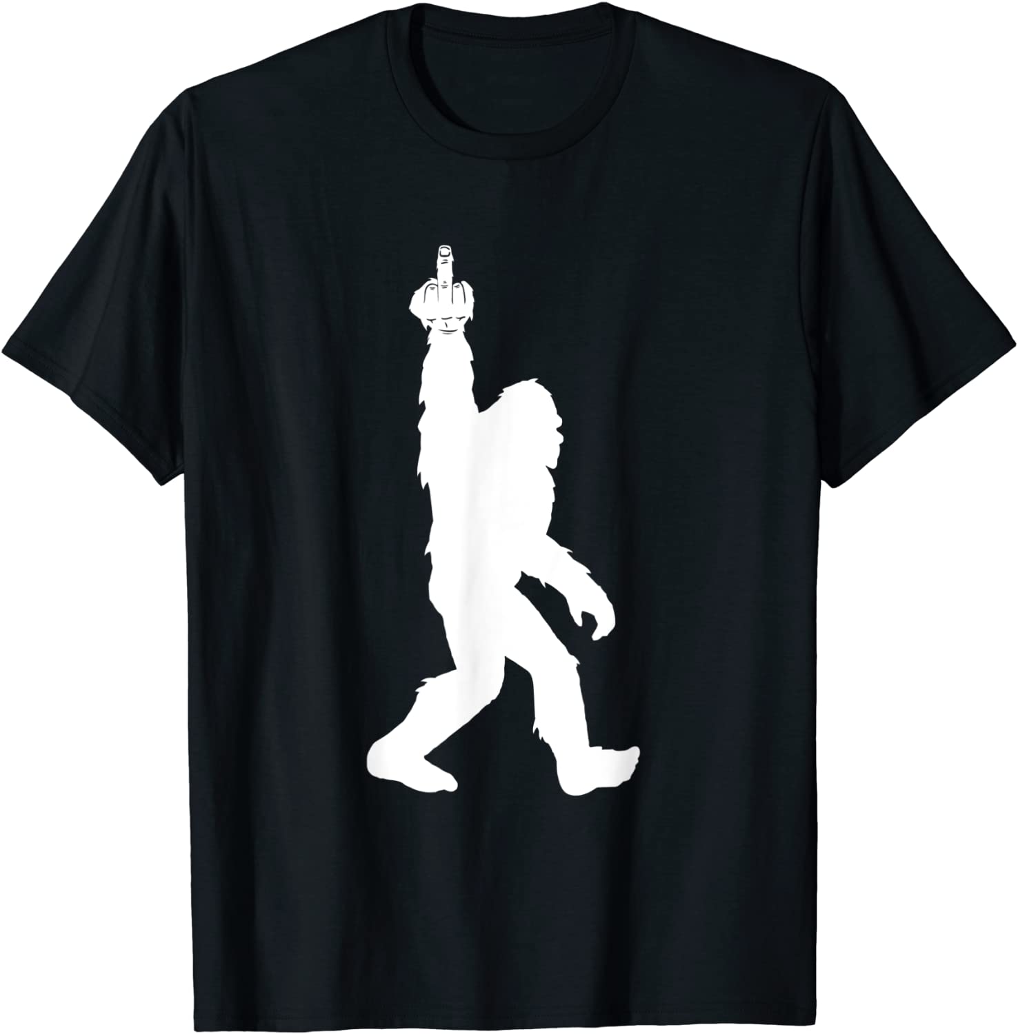 Funny Bigfoot Middle Finger for Squatch Believers T-Shirt