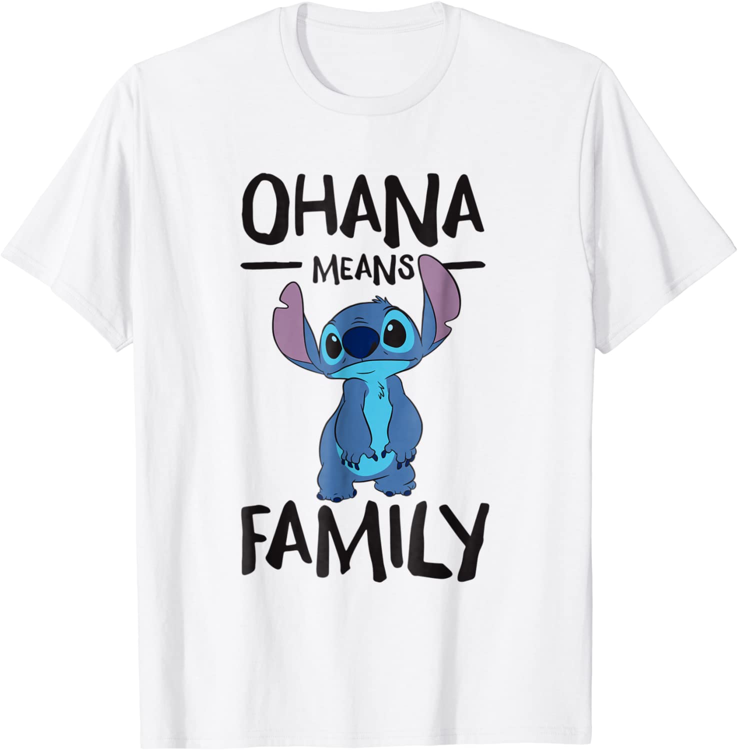Disney Ohana Means Family Stitch T Shirt