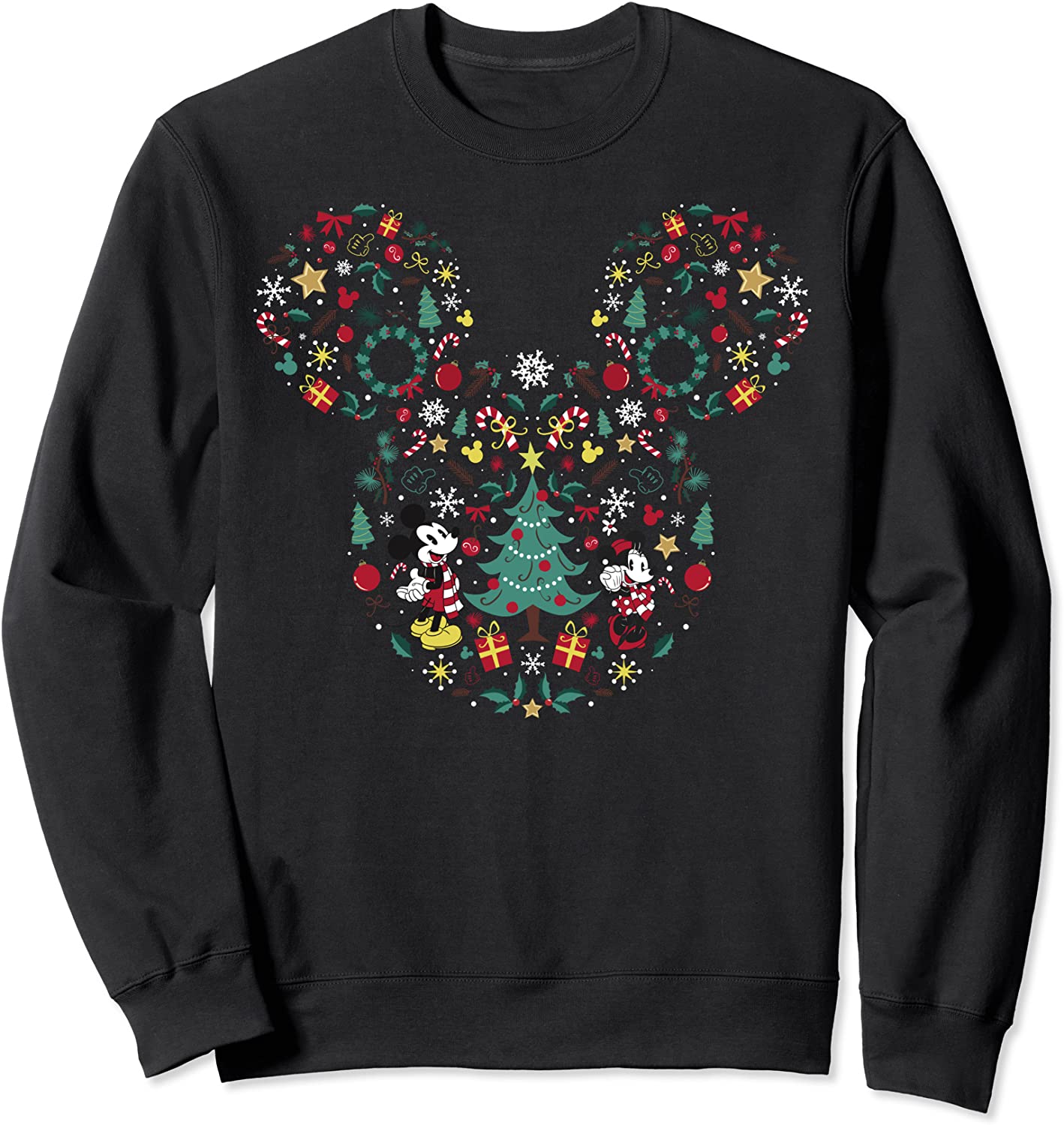Disney Mickey And Minnie Christmas Mashup Sweatshirt