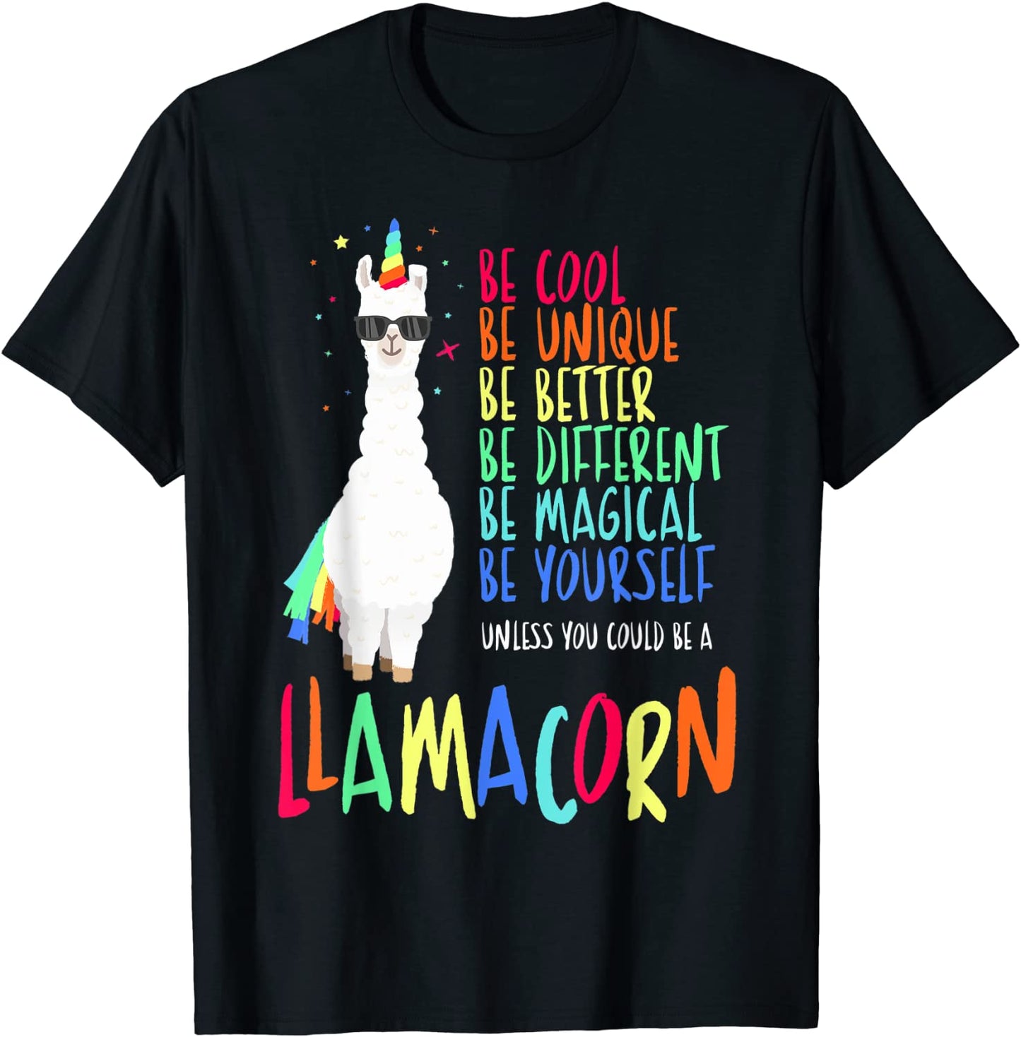 Funny Llamacorn - Funny Cute Llama Unicorn T-Shirt
