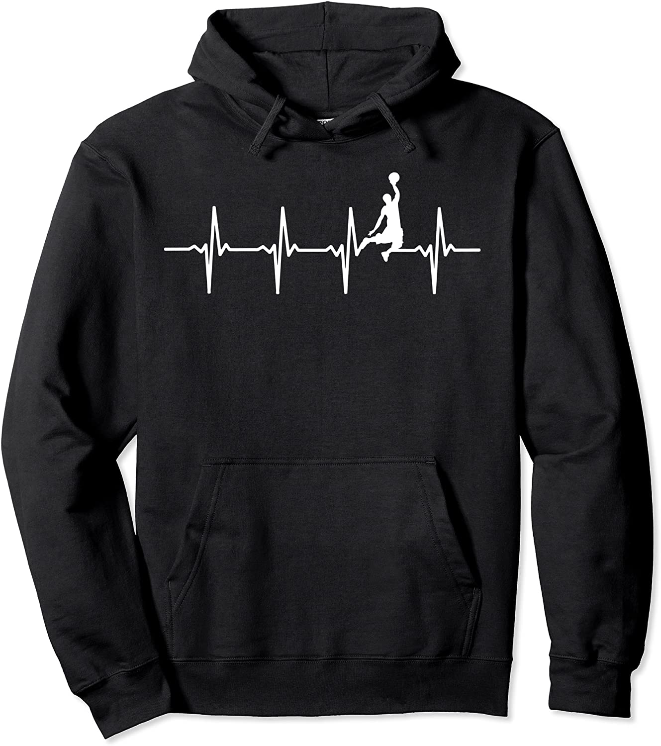 Basketball Heartbeat - Basketball Player Basketballer Gift Pullover Hoodie