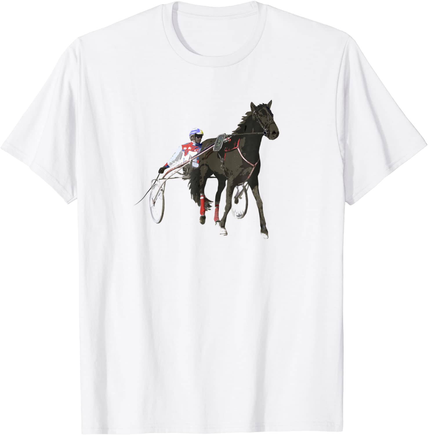 Sports Horse Race Harness Racing T-shirt