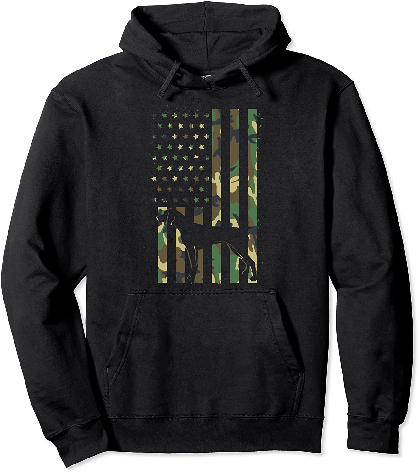 German Shorthair Pointer Hoodie Dog Camouflage Silhouette