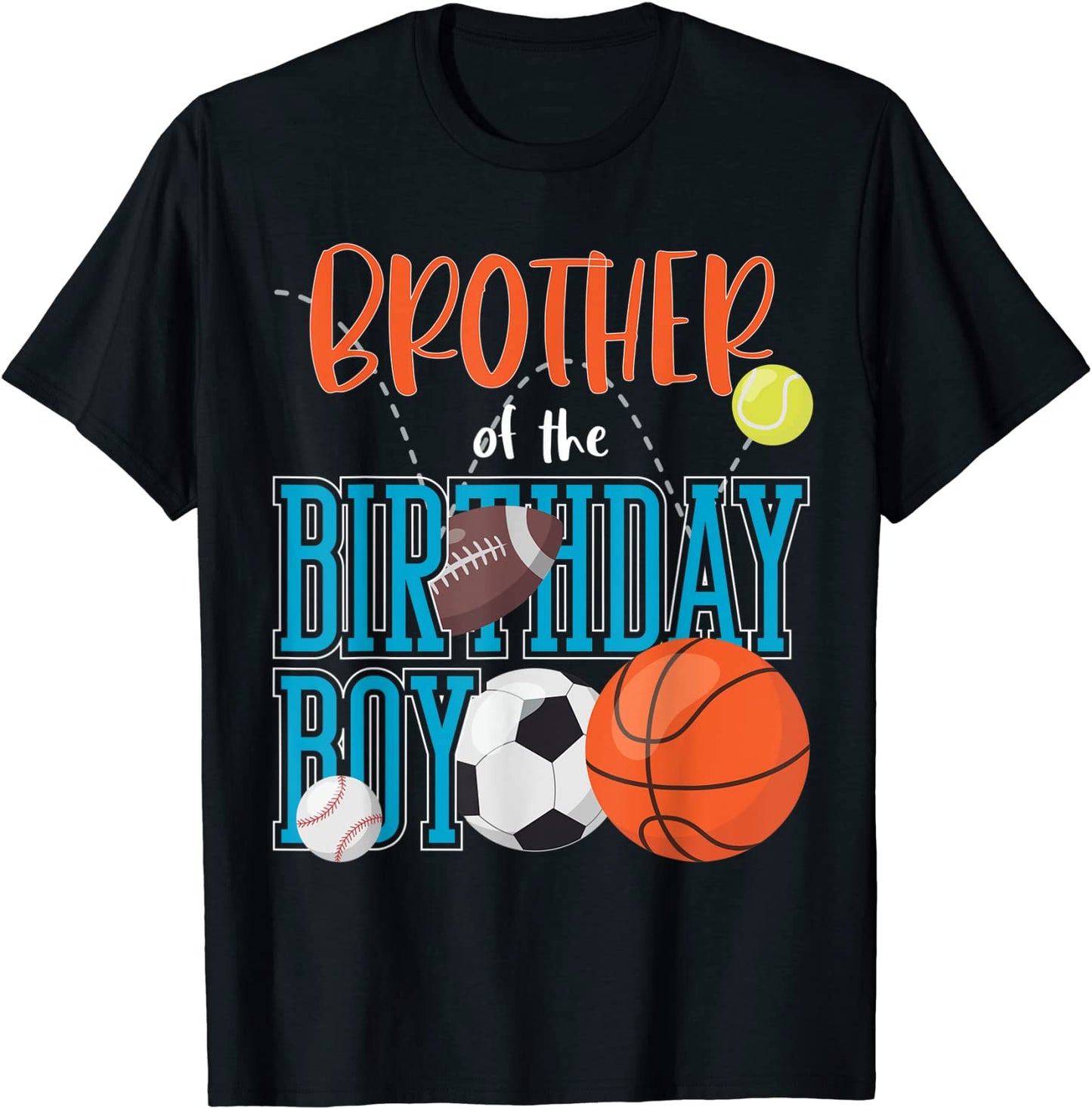 Brother Of The Birthday Boy Sports Matching Family T-Shirt