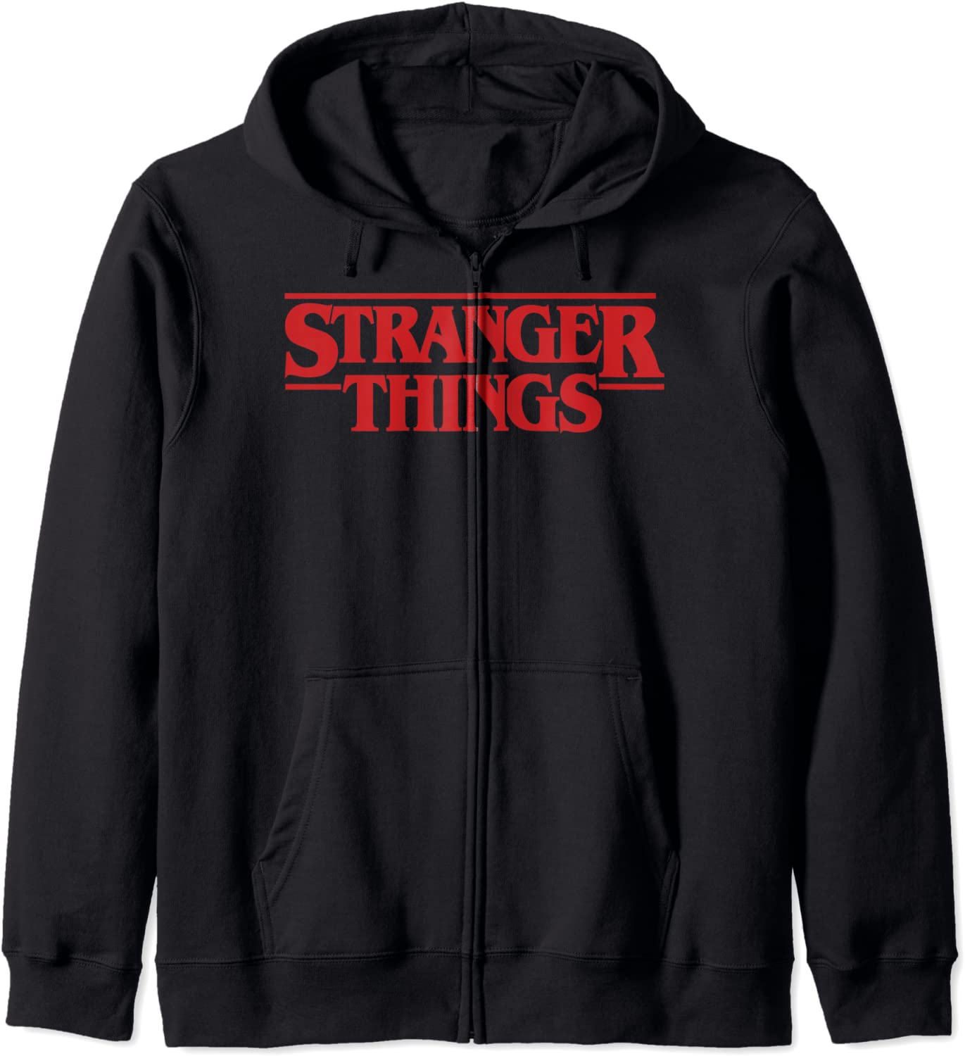 Netflix Stranger Things Simple Red Logo Hoodie