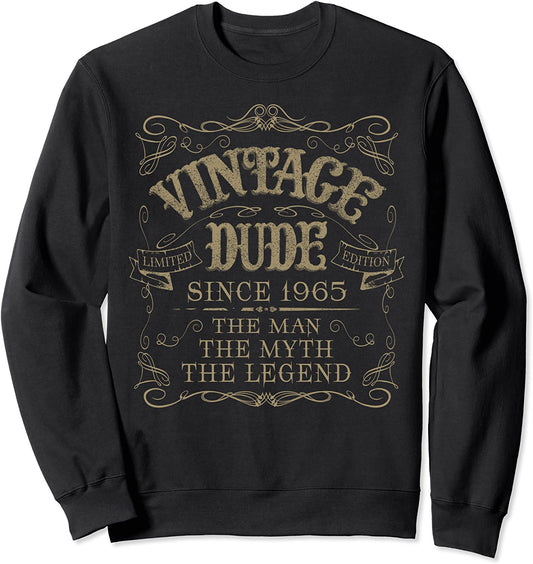 56th Birthday gift Vintage 1965 Aged 56 years old present Sweatshirt