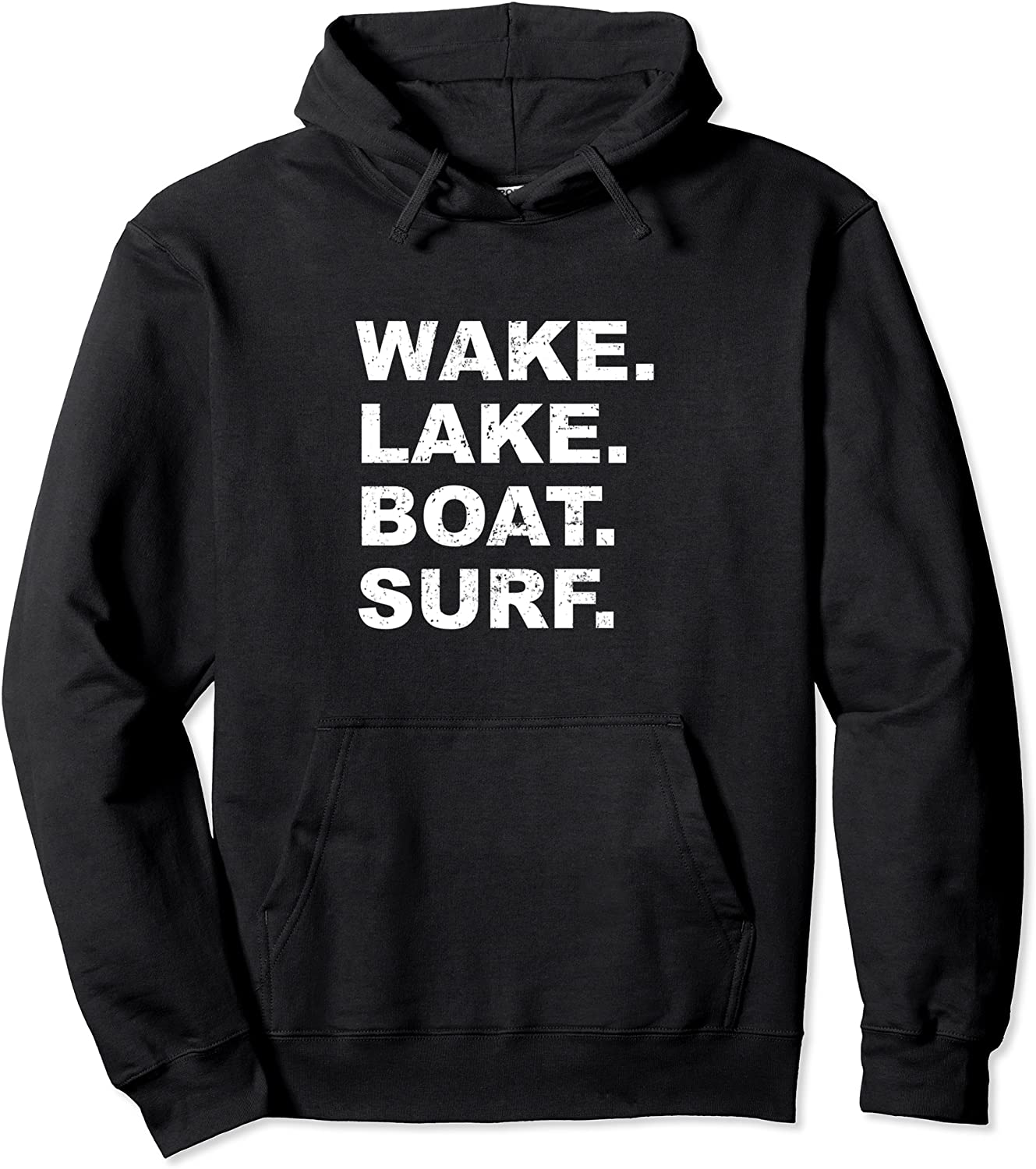 Wake Lake Boat Surf Hoodie Sweatshirt Wakesurf Board Surfer