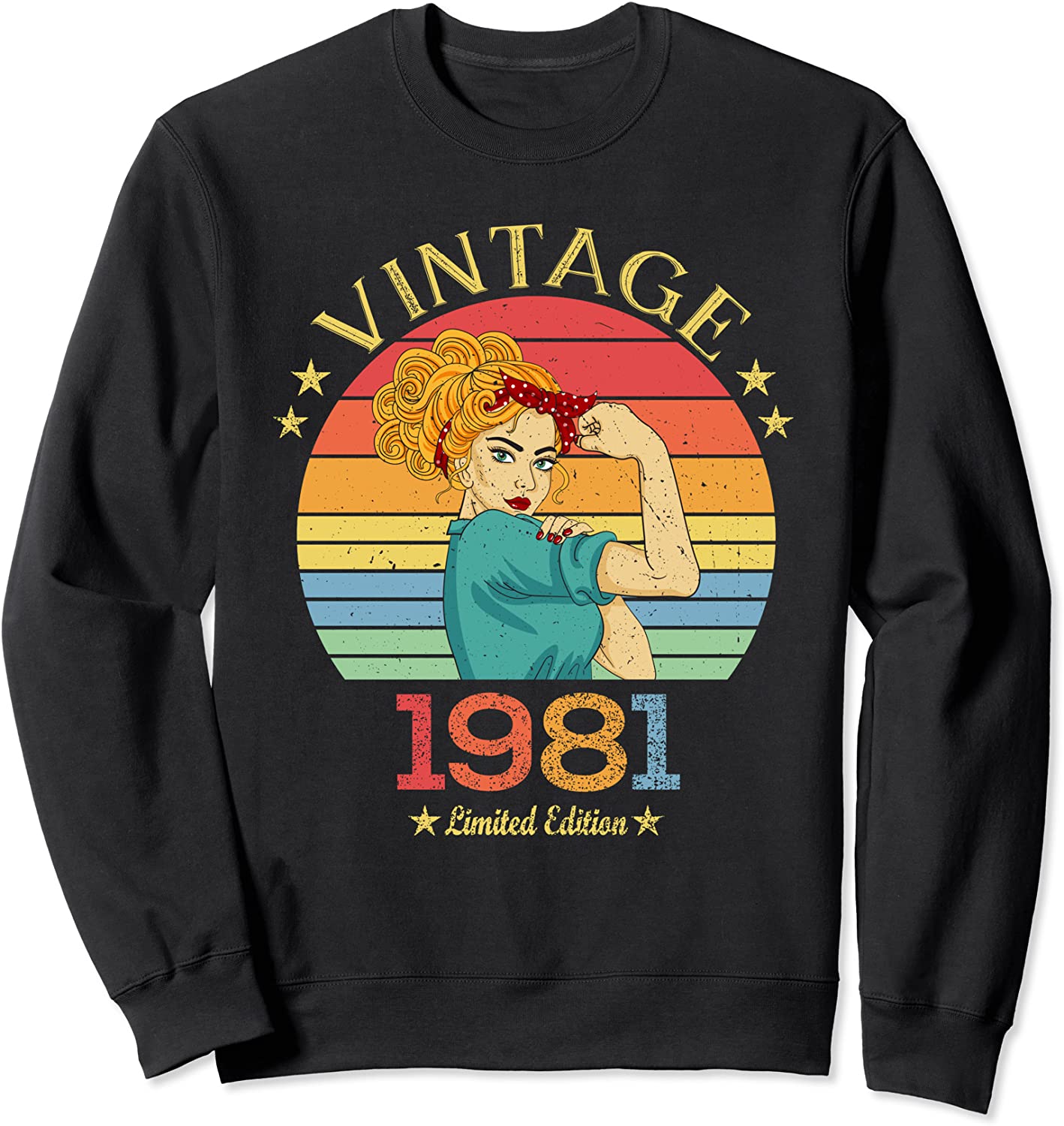 1981 Womens Gift Vintage 1981 Gifts for Women Born in 1981 Sweatshirt