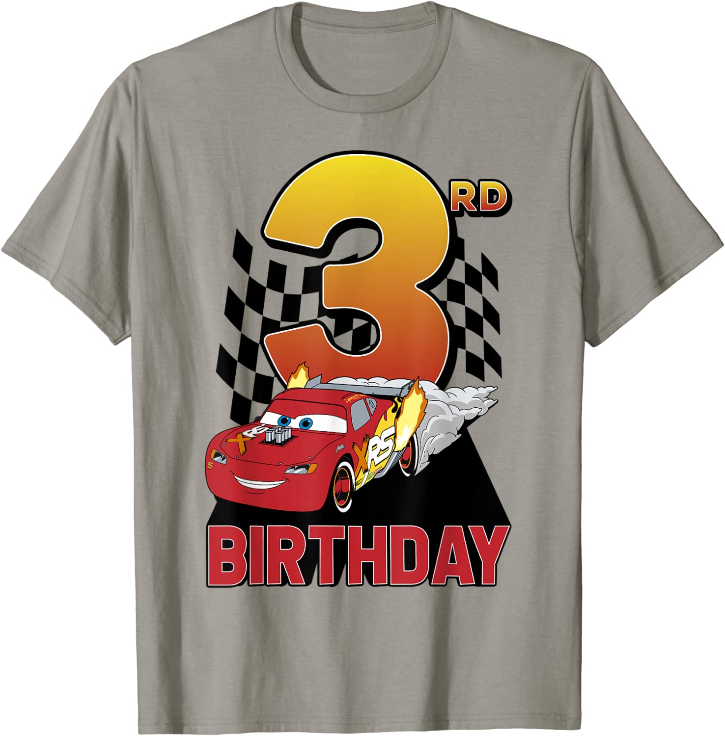 Disney Pixar Cars Lightning McQueen 3rd Birthday Peel Out T-Shirt