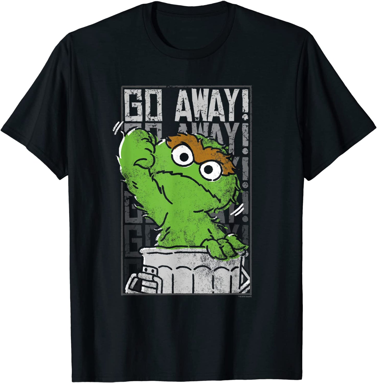Sesame Street Oscar the Grouch Go Away T-Shirt