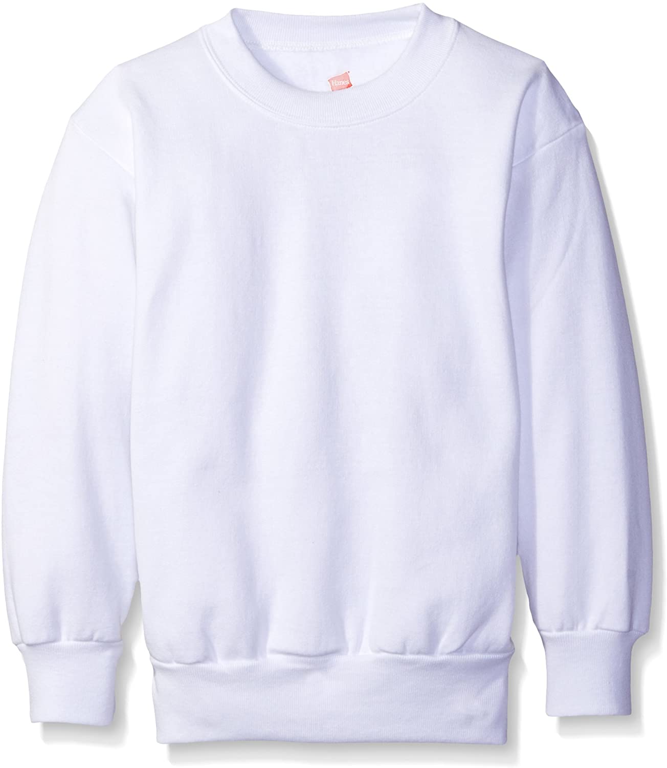 Hanes Boys Big Cotton Crewneck Fleece Closure Sweatshirt