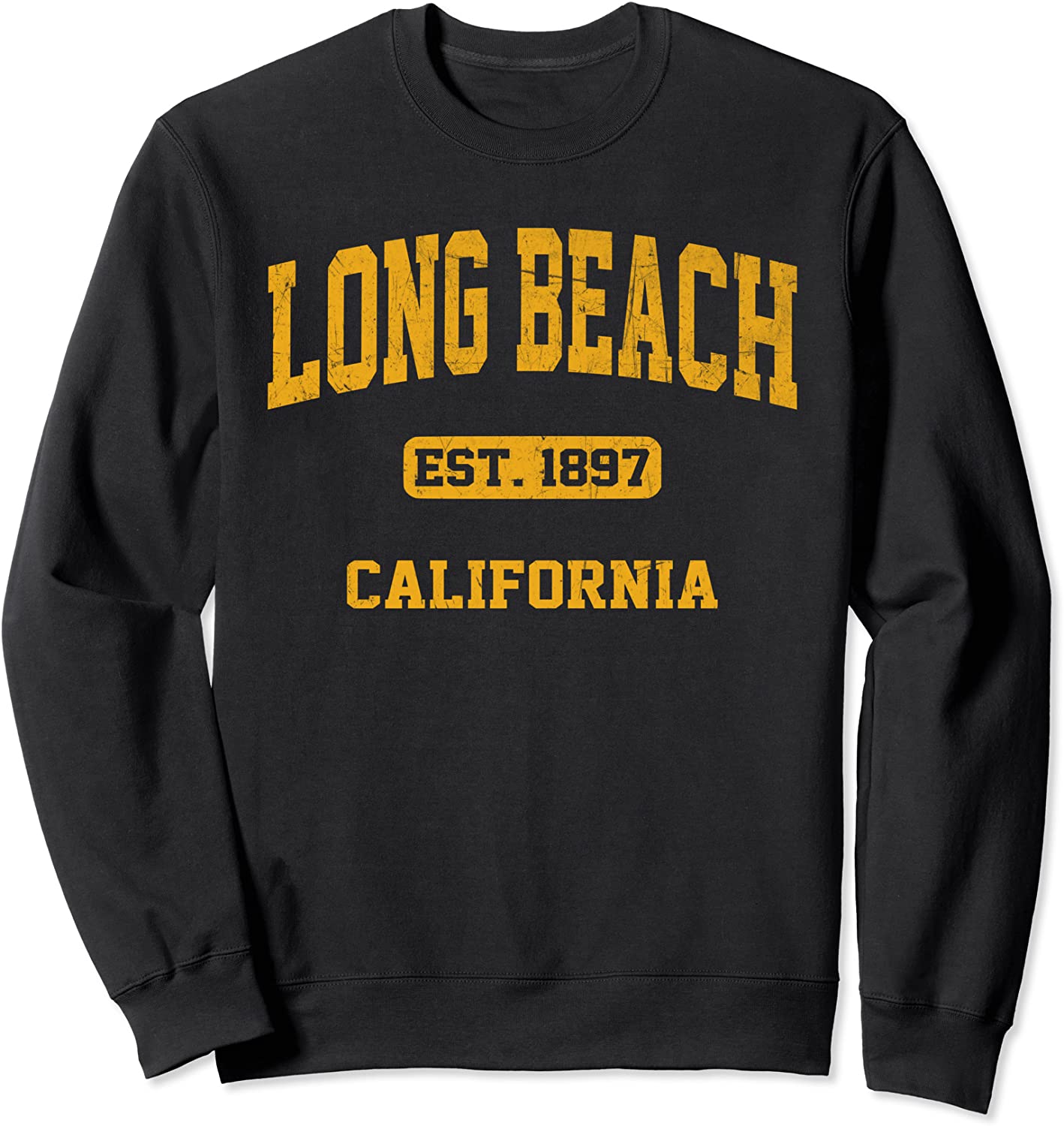 Long Beach California CA State vintage Athletic Style Sweatshirt