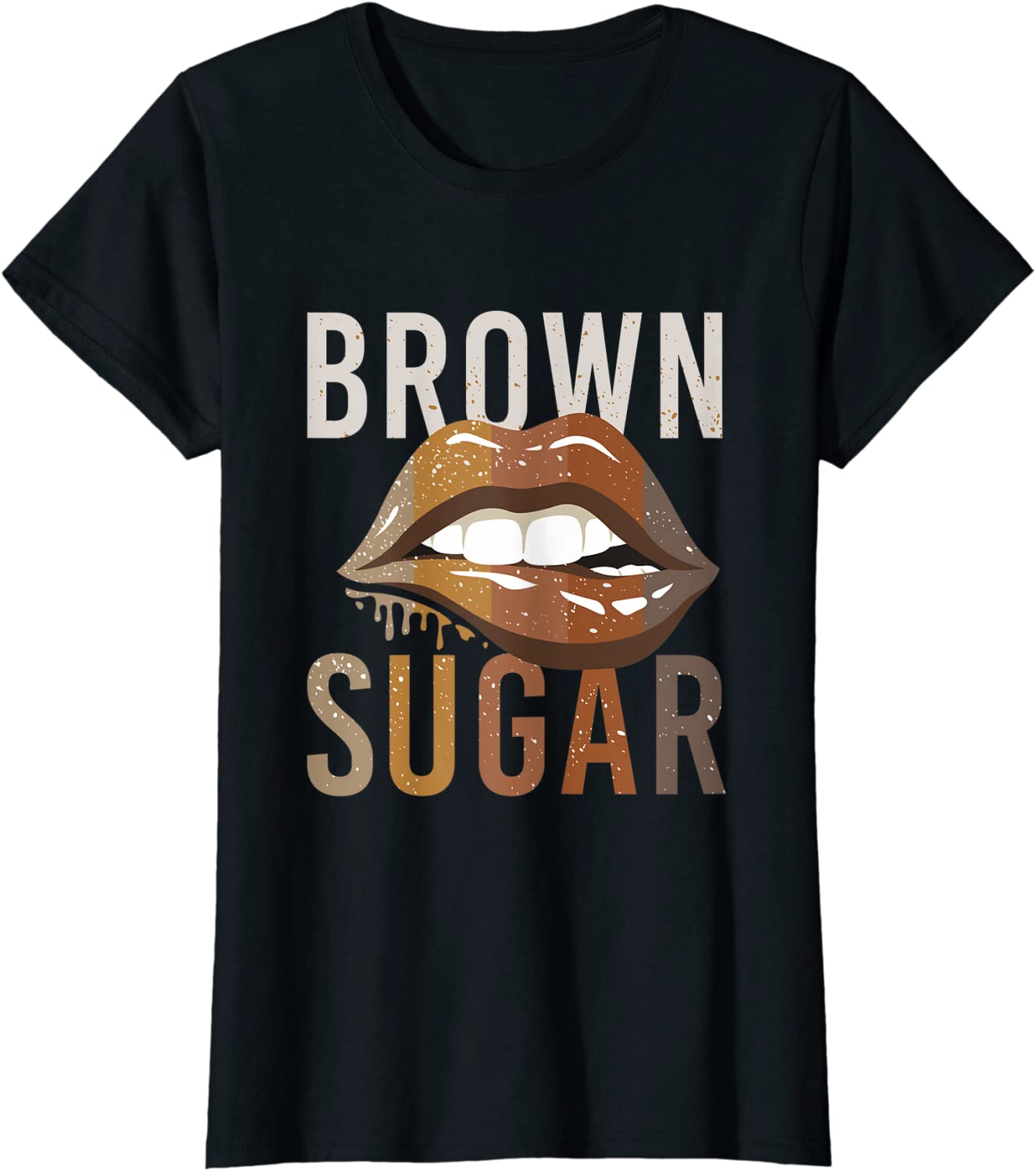Womens T Shirts for African American Women Brown Sugar T-Shirt