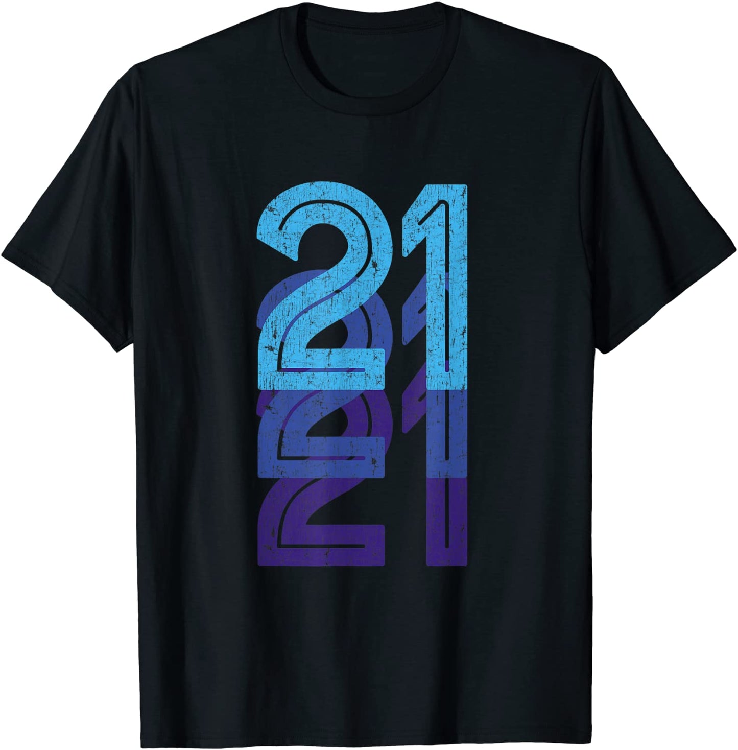 21 Lucky Number 21st Year Birthday Age Sports Team T-Shirt