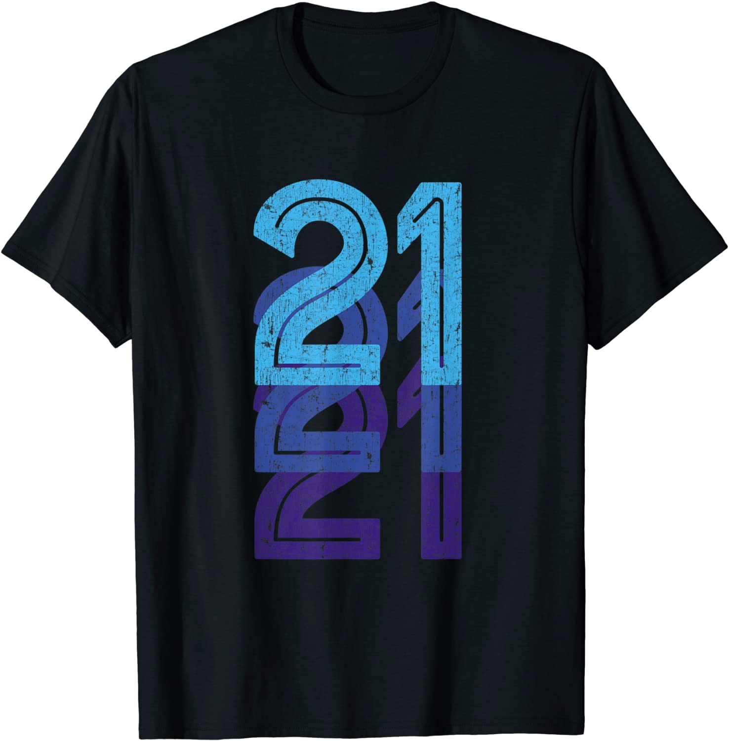 21 Lucky Number 21st Year Birthday Age Sports Team T-Shirt