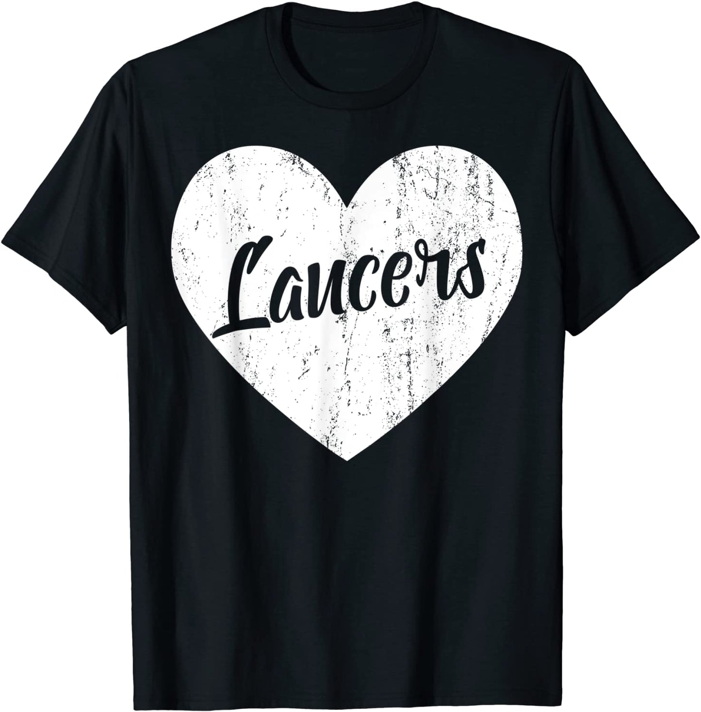 Lancers School Sports Fan Team Spirit Mascot Heart Gift T-Shirt
