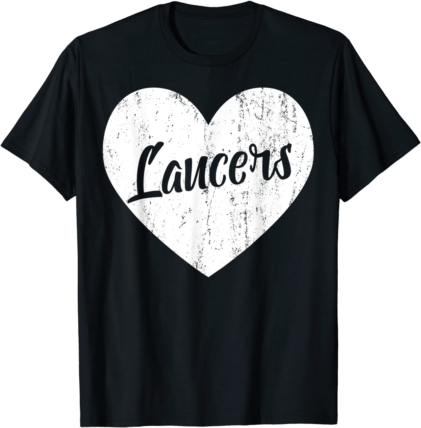 Lancers School Sports Fan Team Spirit Mascot Heart Gift T-Shirt