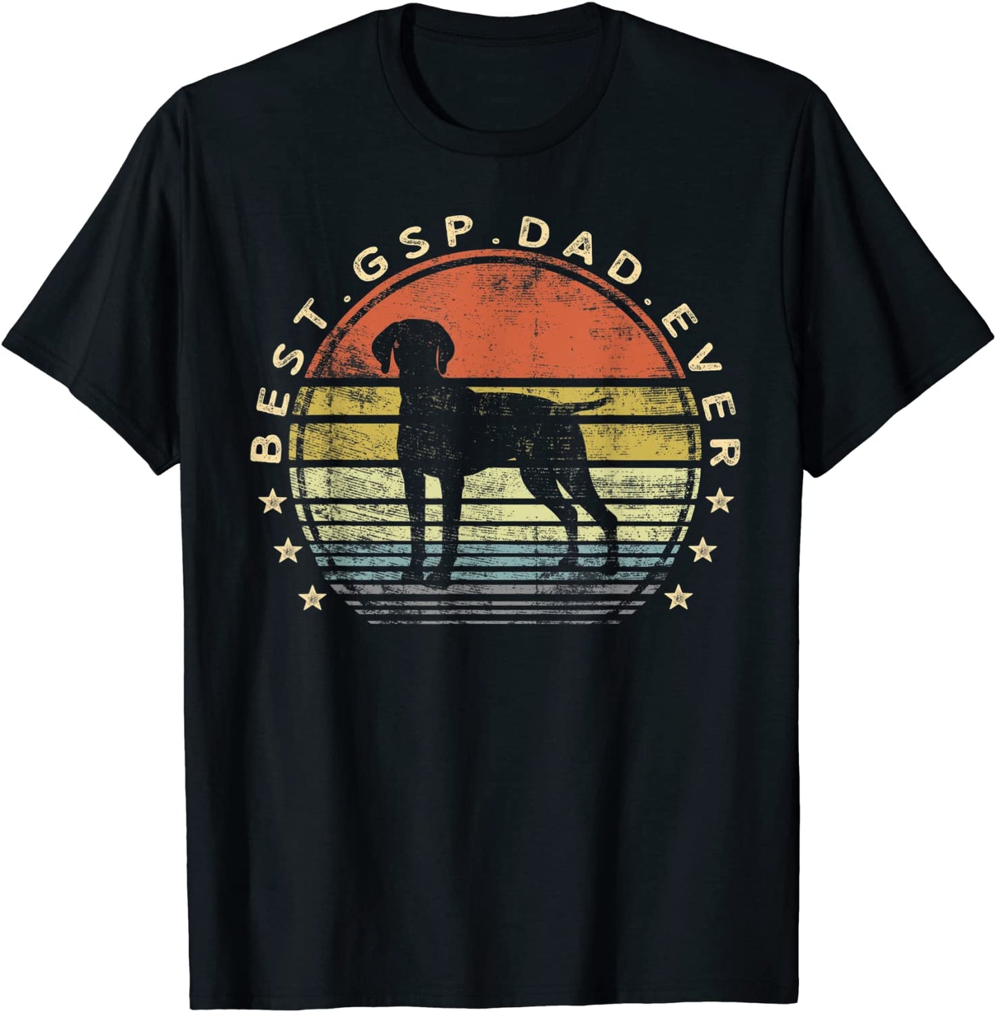 Mens Best GSP Dad Ever Dog Lover Owner German Shorthaired Pointer T-Shirt