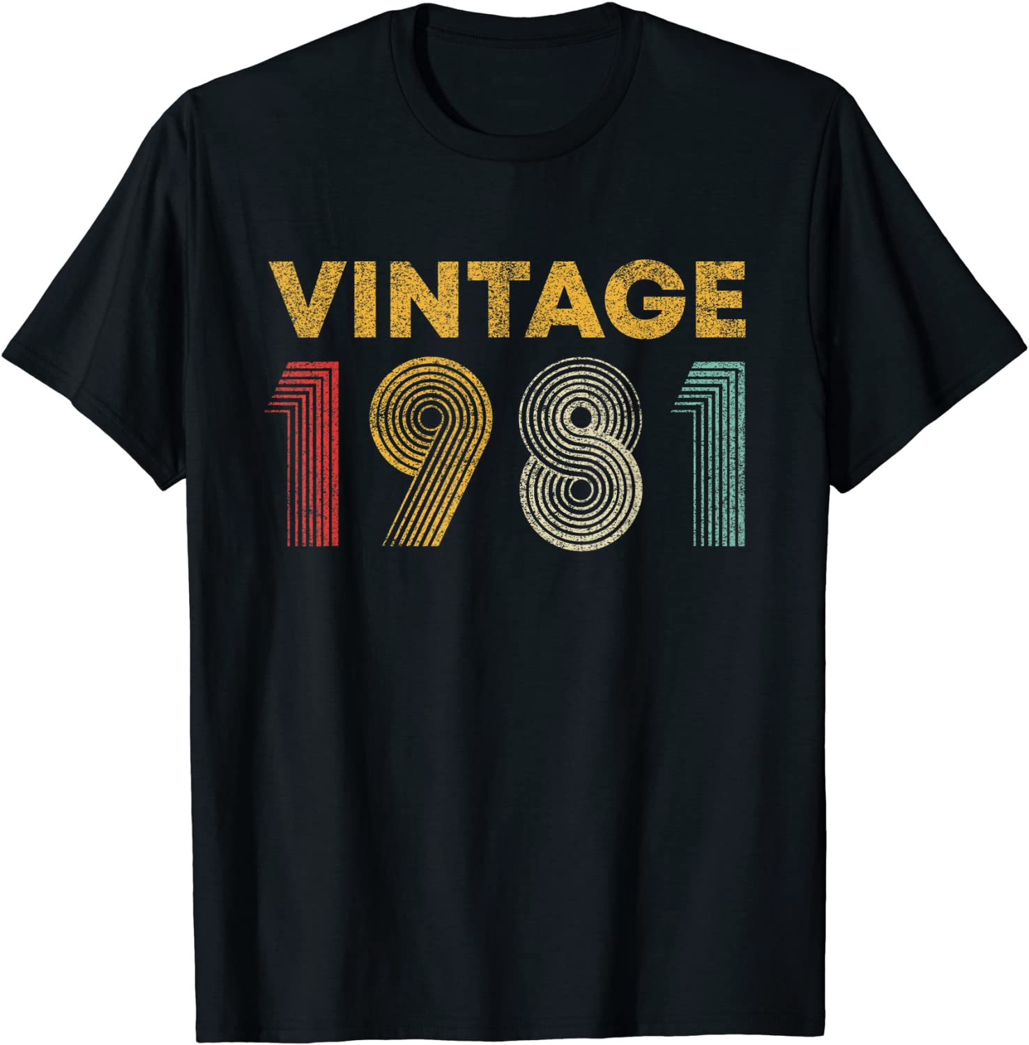 Vintage 1981 40th Birthday Gift Men Women 40 Years Old T-Shirt