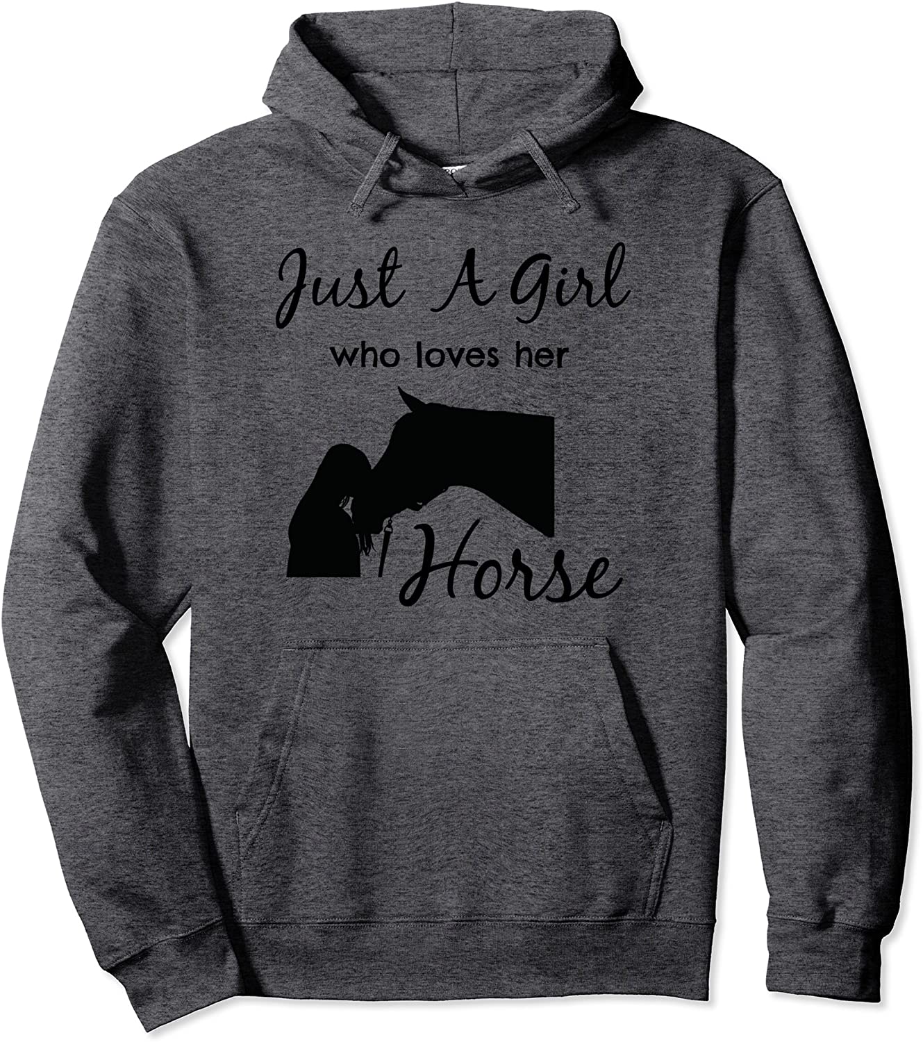 Just Girl Who Love Her Horse HOODIE Horse Riding Equestrian Pullover Hoodie