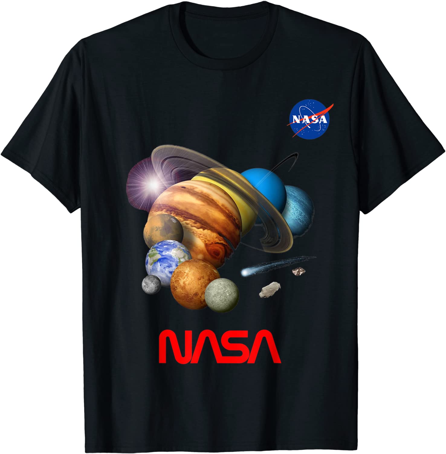 Solar System Space Science NASA Perfecto Birthday Gift Top T-Shirt